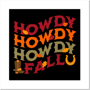 Howdy Fall Yall Posters and Art